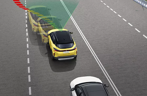 Tata Harrier Lane departure warning