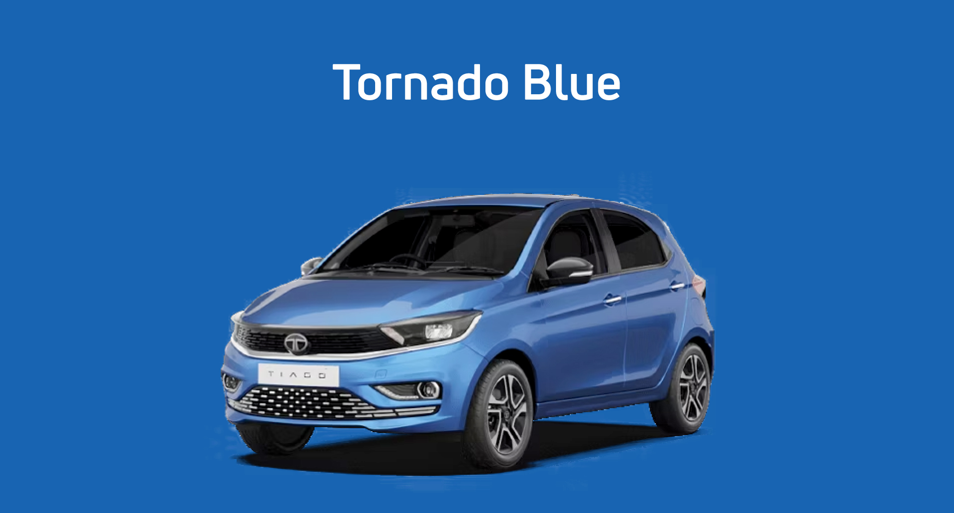 New Tata Tiago Tornado Blue
