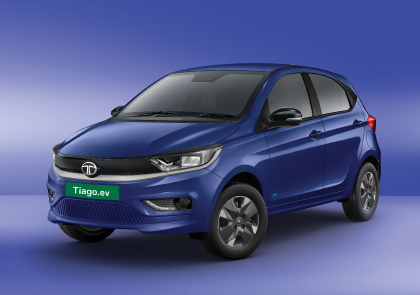 Tata Tiago.ev in daytona grey